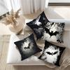 Spooky Bat Themed Halloween Pillowcases for a Hauntingly Chic Decor Sofa Cushion Cover Holiday Party Decoration Gift