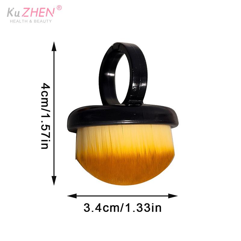 5/10Pcs Mini Ring Nail Brushes Dust Brush Cleaner Manicure Professional Delicate Soft Brush Manicure Art Gel Polish Removal Tool
