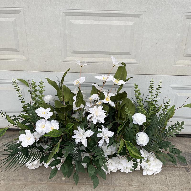 Complete Wedding & Banquet Artificial Flower Set: Ground Rows & Table Decor
