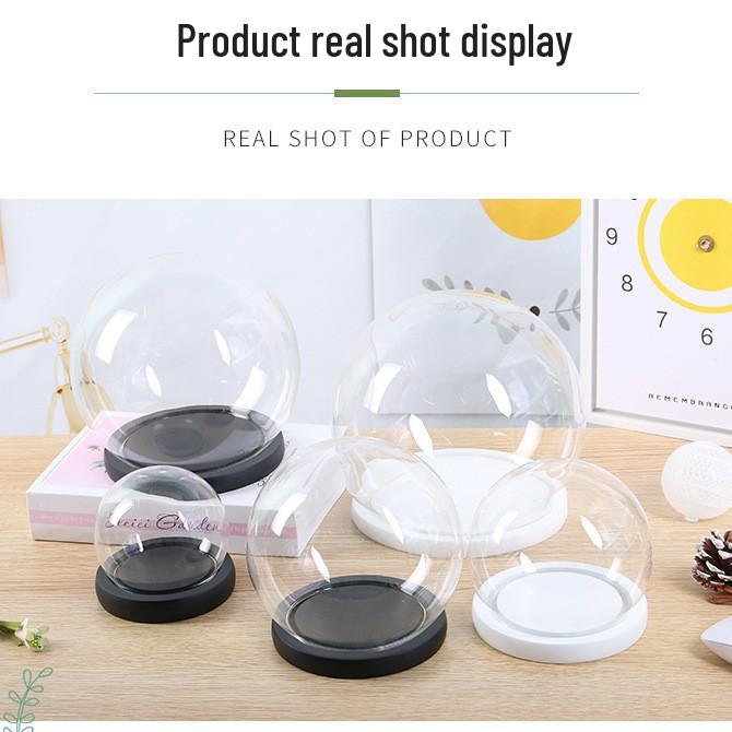 Spherical Glass Display Box & Dust Cover for Hand Models