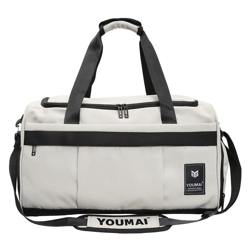 New Fitness Bag Dry and Wet Separation Training Sports Bag Hand Luggage Bag Short Trip Bag Large Capacity Swimming Bag