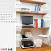 LIHIT LAB Computer Monitor Desk Gaming Low 59cm Wide X 25cm Deep X 8cm 15kg Load Stand, Stand, Stand, Stand, Profile, High, Capacity, White, A7332-0