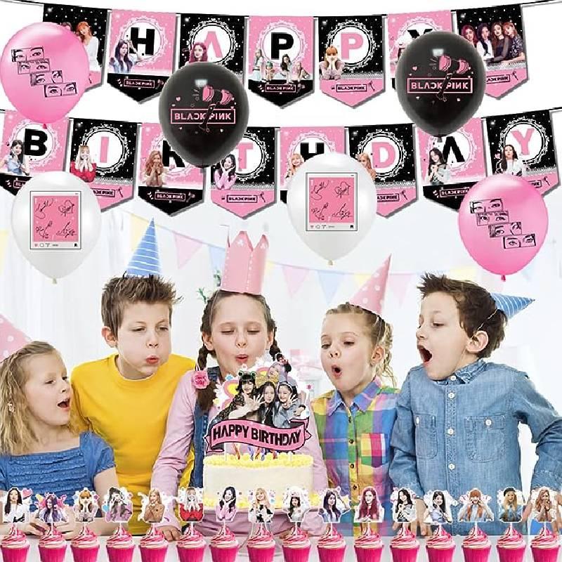 Celebrity-themed Birthday Party Decorations Star Pull Flag Cake Insert Scene Arrangement