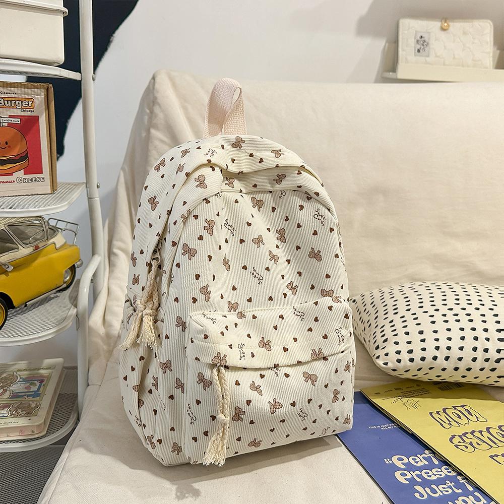 Corduroy Spring/Summer New Mini Backpack Commuter Versatile Small Backpack Outward Travel Small Bag Leisure Backpack