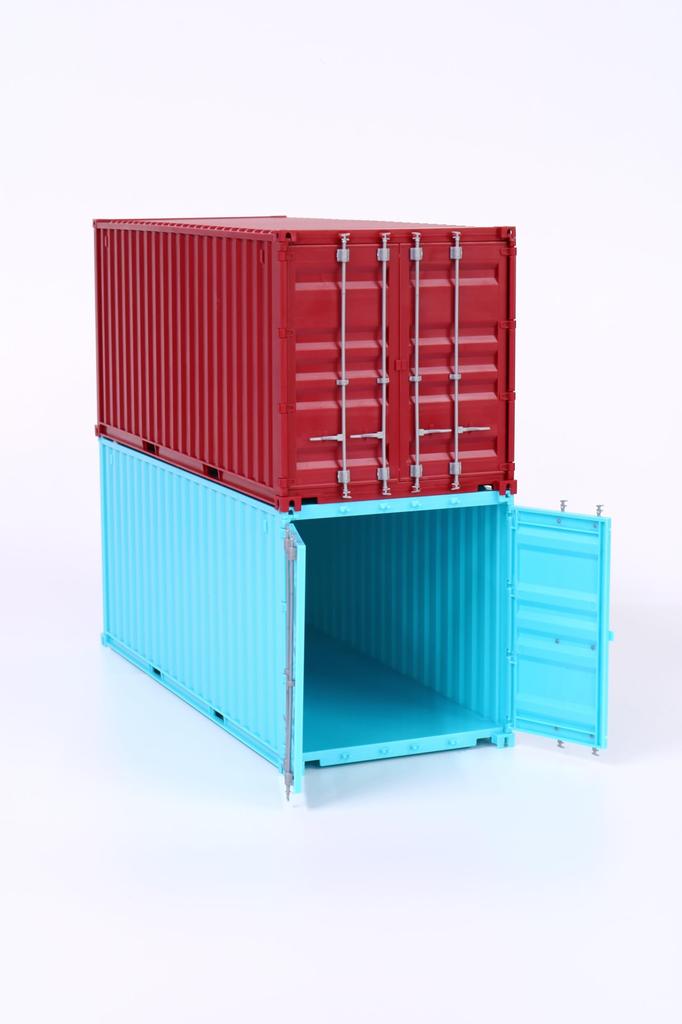 Scale NEXT Series 1004 20ft Container Plastic Model 1/24 No. (Light Blue)