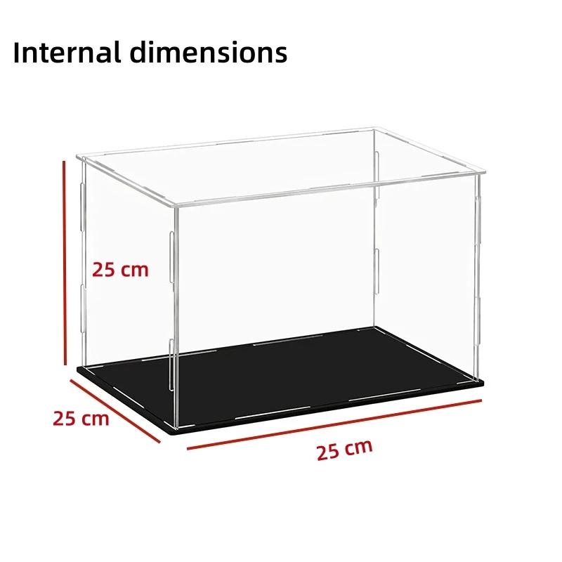 8 Size Clear Acrylic Showcase Display Case Stand Large Dustproof Protection Box for Action Figures, Toys, Collectibles Models