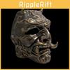 Japanese Hannya Resin Mask With Ancient Silver Finish For Christmas And Halloween
