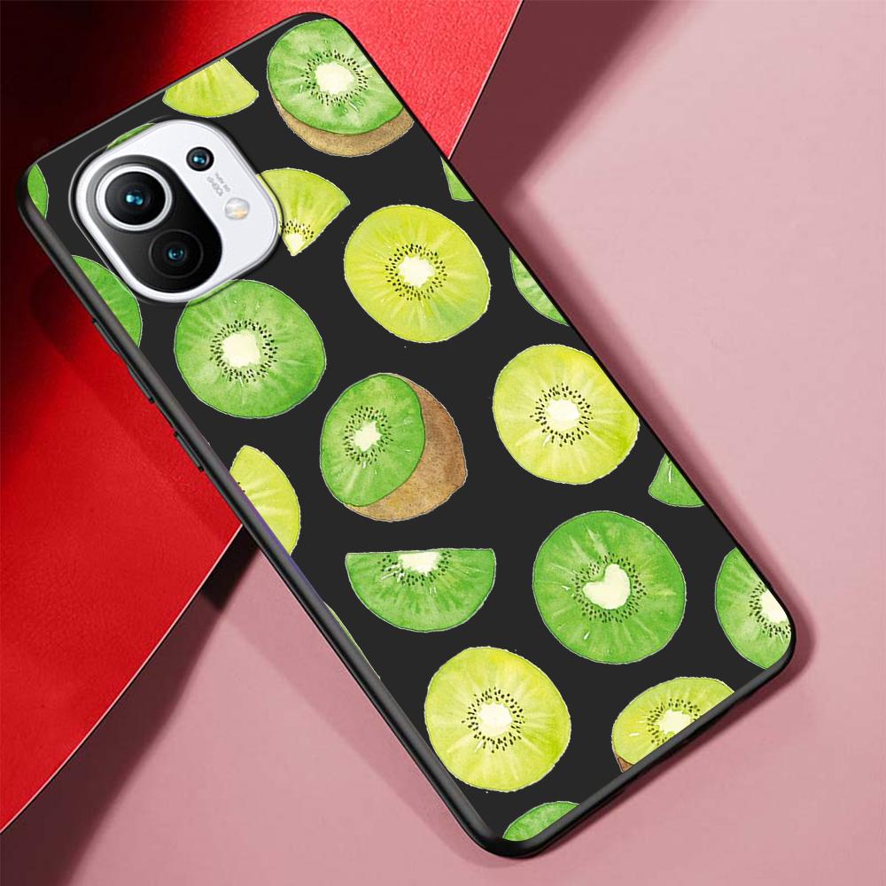 

Роскошный чехол Flamingo Fruits для Xiaomi 12S Ultra 12 Pro Mi 11 Lite 12X 9T Note 10 10T 9 SE Чехол для телефона Силиконовый Черный Мягкий Xiaomi Mi 9T(9T Pro)