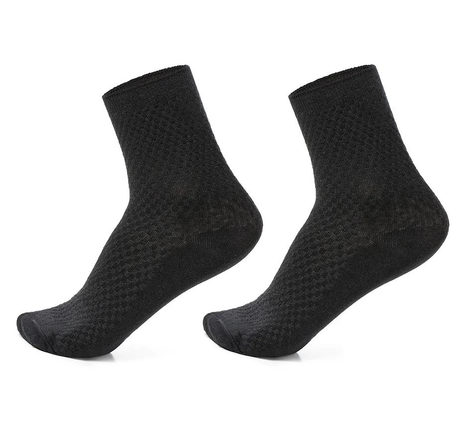 1 Pairs/ Lot Comfortable Men Bamboo Fiber Socks Casual Business Anti-Bacterial Deodorant Breatheable Man Long Sock