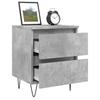 Nightstand Concrete Grey 40 x 35 x 50 cm Particleboard