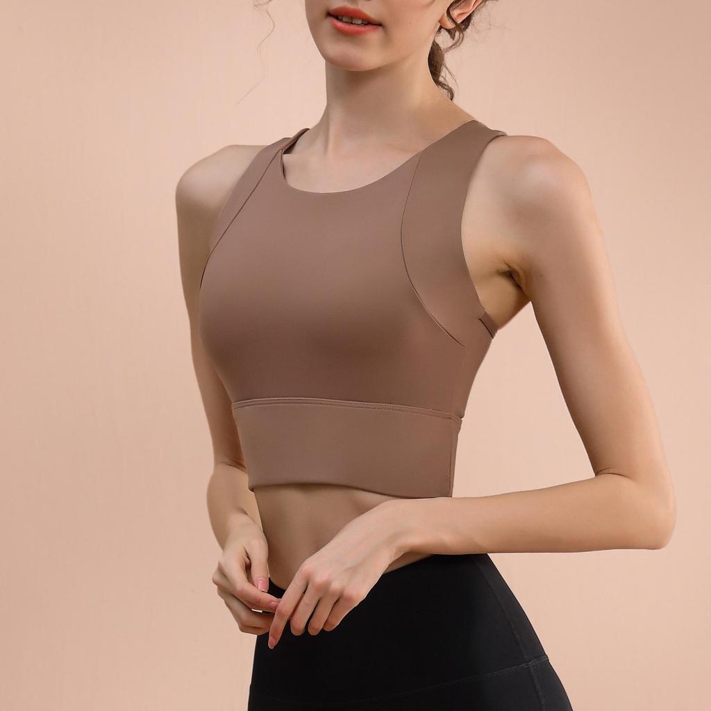Wysokowytrzymała letnia kamizelka do jogi: Oddychający, Wstrząsoodporny, Dopasowany Biustonosz Sportowy z Pięknym Designem Pleców dla Kobiet