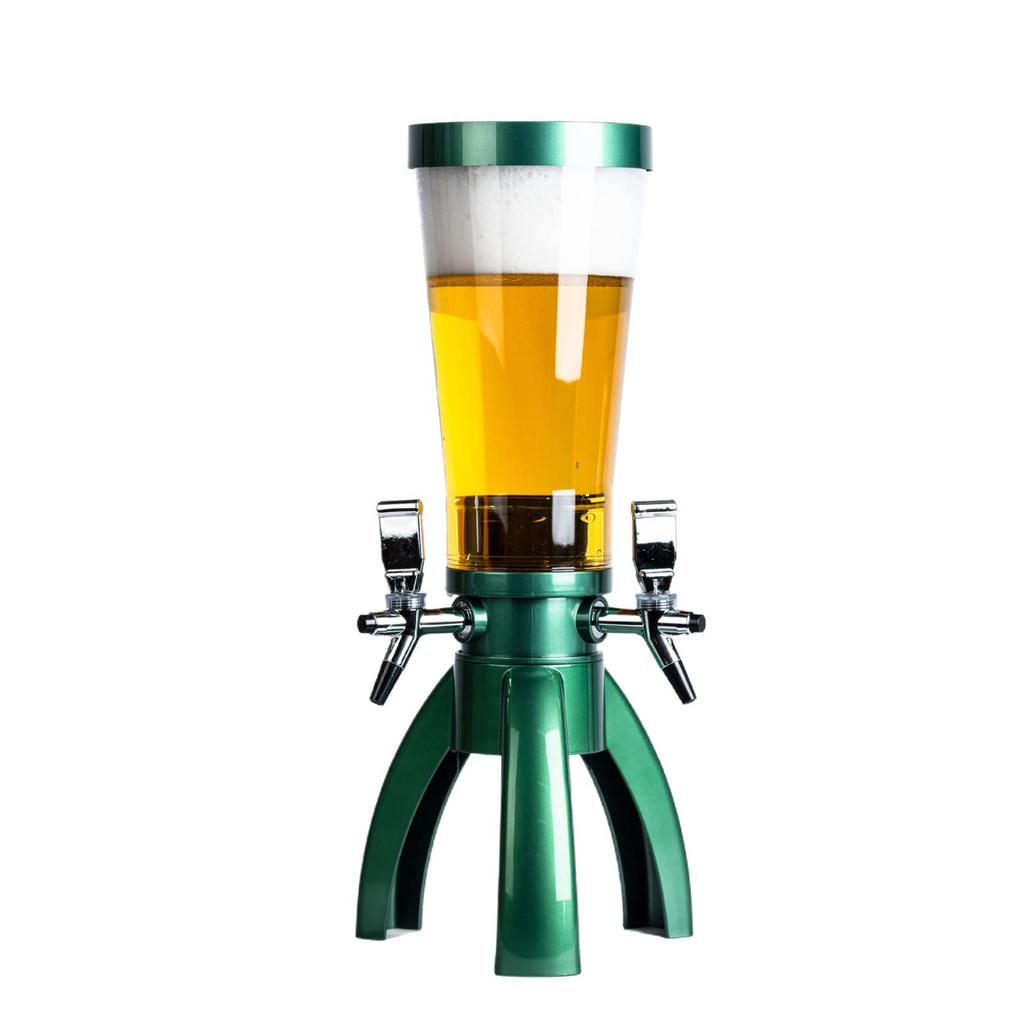 3L Lichtgevende Drie-Kops Likeur Dispenser met Kraan, Tapbier Vat voor Bars