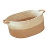 Large Capacity Cotton Rope Storage Bin Double Handle Easy Transport Handwoven Materials for Household Toy Organization