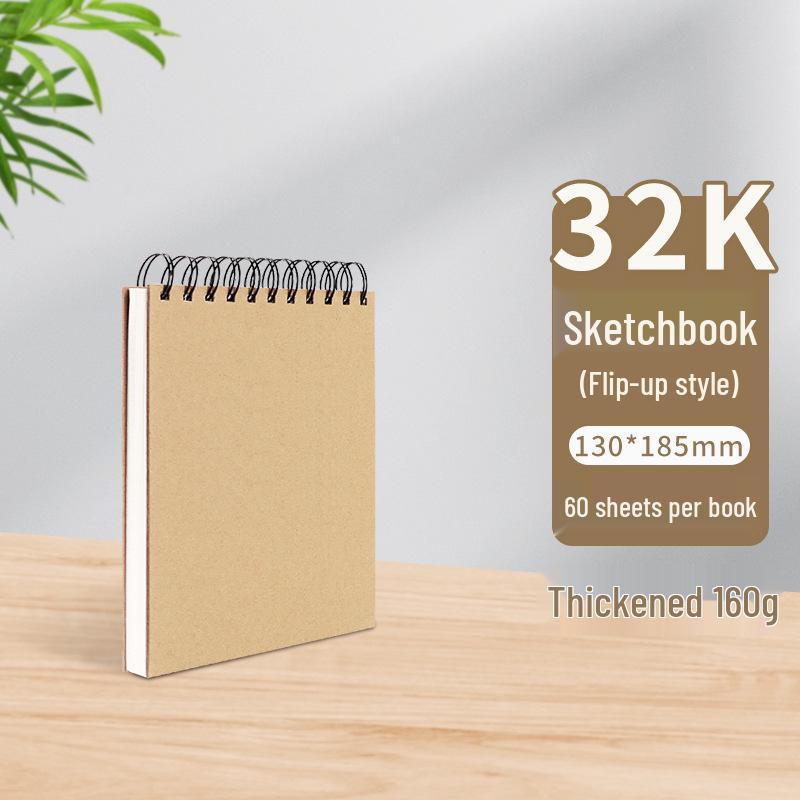 A4 Hardcover Spiral Sketchbook for Art Students & Children, A3/A4/8K Drawing Pad
