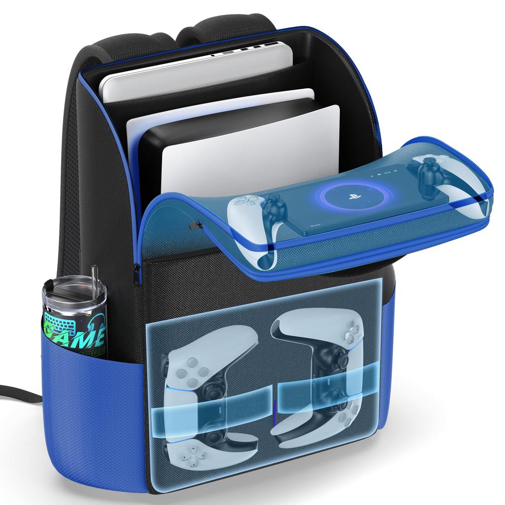 PS5 Storage PS5 Carrying PS5 Backpack for PlayStation New PS5 PS5 and PS Protective Large Portable Bag, Case, 5, Slim, Pro, Portal, Case, Capacity,