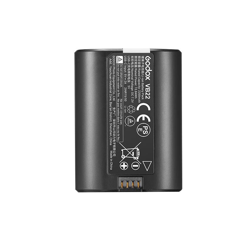 Вспышка Godox V480 для установки на камеру и литиевый аккумулятор VB22 VB22 Lithium Battery