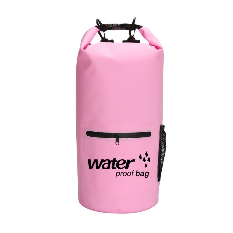 Waterproof PVC Rafting and Beach Zipper Pocket Bag