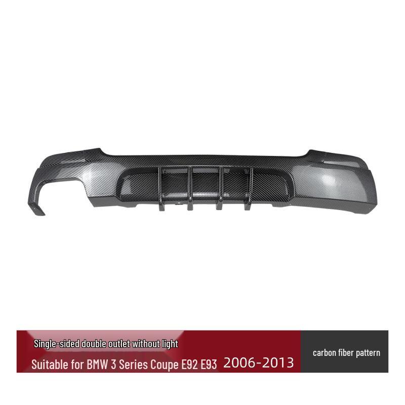 Compatible BMW 3 Series Coupe E92/E93 M Sport Rear Bumper Spoiler Lip for Tail Modification.