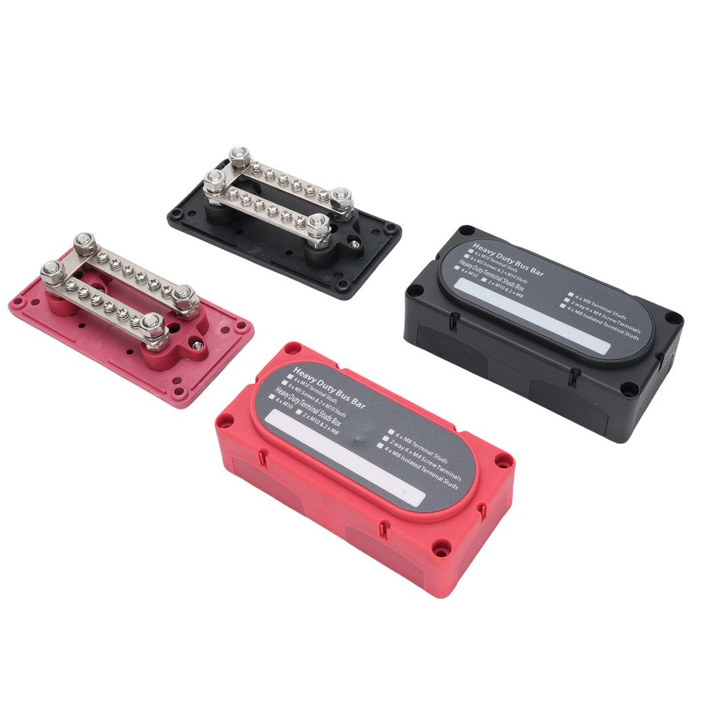 12 Way M8 Terminal Block 150A Multifunctional Power Distribution Busbar for Automobiles Vehicles RVs Marine