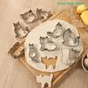 [CL]9Pcs Kitten Cat Shaped Cookie Cutters Pastry Cutter Biscuit Molds Baking Tools Kitchen Accessories Home Party Gift[CL]