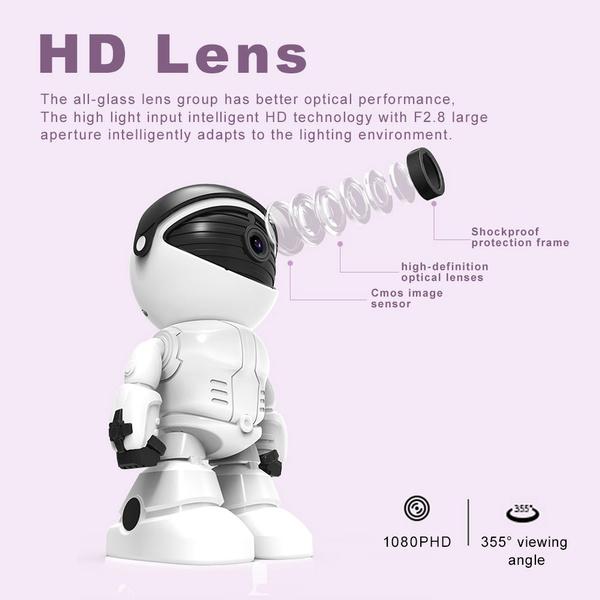 200W Wireless Home Security Camera 1080P Indoor IP Camera Motion Detection Auto-Tracking Two-Way Audio Baby Monitor Surveillance Camera