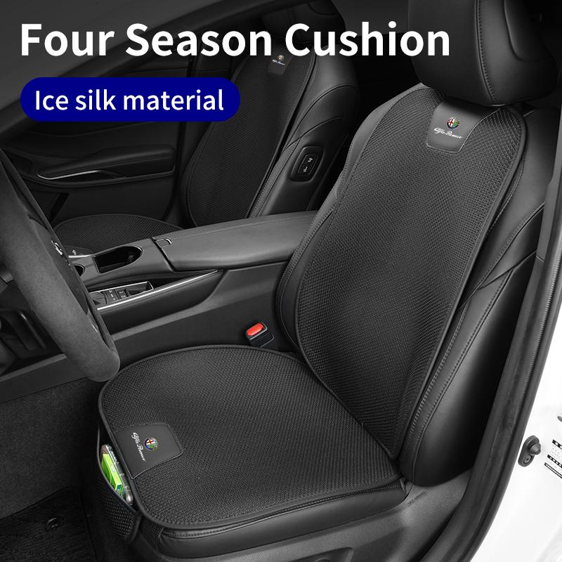 Car Breathable Ice Silk Seat Cushion Non-slip and Wear-resistant Auto Accessories For Alfa Romeo Giulietta 159 147 156 166 Mito duw753