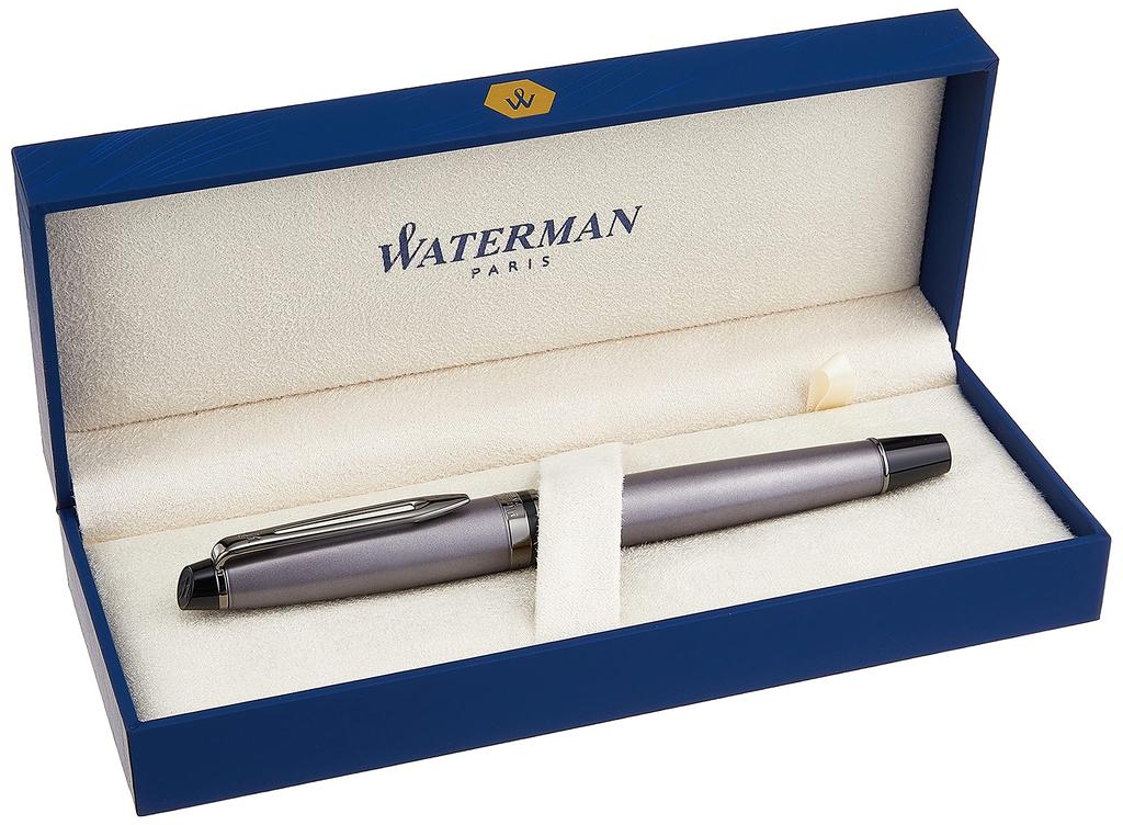 Waterman Expert Metallic Silver RT Fountain Fine Gift Officially Product Number 2119268Z Pen, Nib, Boxed, Imported,