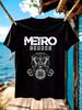 Metro Exodus Gas Mask Graphic - 100% Cotton Crew Neck Tee T-shirt