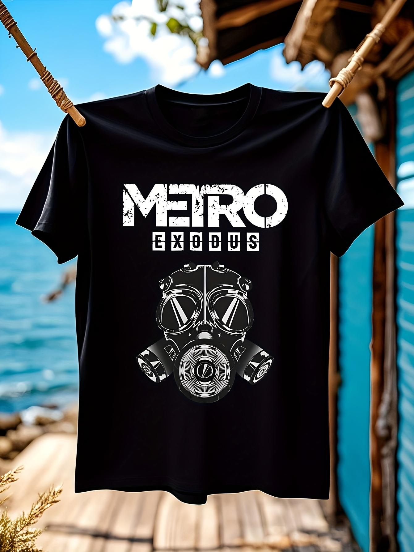 Metro Exodus Gas Mask Graphic Tshirt Graphic Tshirt - 100... S