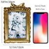 Elegant Vintage Picture Frame Resin Retro Style Victorian Photo Frame Ornate Details Exquisite Baroque Decor Frame