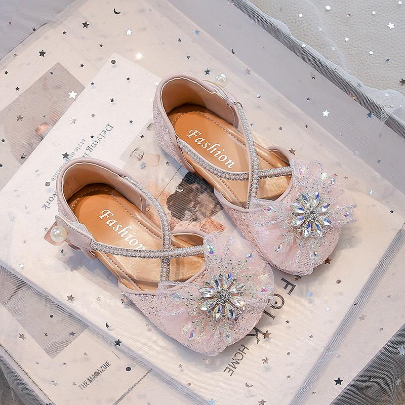 Mädchen Halbsandalen Süße Spitzenschleifen Kinder Flache Schuhe Tanzaufführung 2025 Sommer Neu Kinder Prinzessin Kleiderschuhe Weiche Sohle