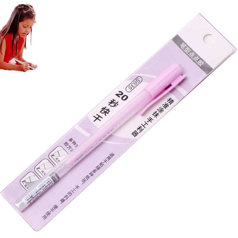 Scrapbook Quick Dry Glue Pen Gl-ue Dots Adhesive Tool Quick Dry Papercrafts DIY Handmade Stationery Liquid Glue Pen