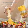 5 Yuan Newcomer Discount: Heat-Resistant Glass Oil Bottle with Silicone Brush for Home Baking & BBQ