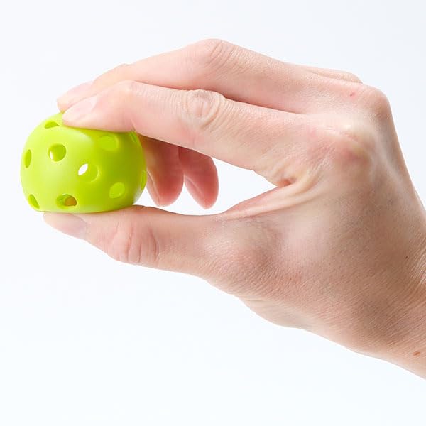 Baseball-Übungs-Mini-Lochbälle, Set mit 100 Stück x 42 mm, mit speziellem Netzbeutel, schwer zu zerbrechen, Schlagtraining, BBCH Baseball Champ (50 2)