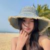 Western denim retro old niche design sense big eaves bucket hat women's rough edge visor basin hat sun protection hat men
