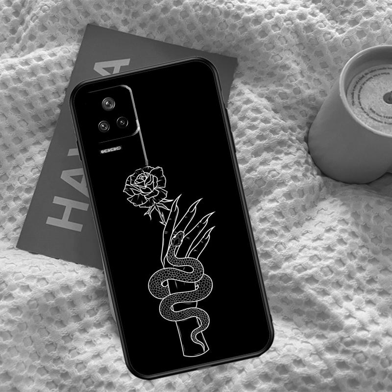 Hand Snake Flower Case For Xiaomi 15 Ultra 13 14 11T 12T 13T 14T Pro POCO X7 Pro F5 F6 M6 X3 X5 X6 Pro Cover