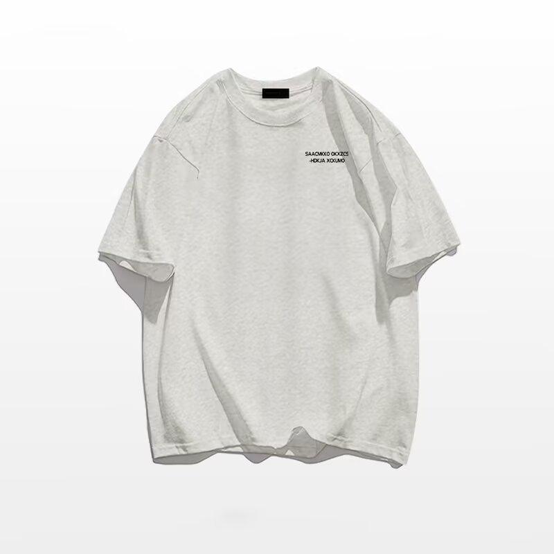 Women's European Style Multicolor Oversized Retro Short-Sleeve T-Shirt