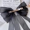 Elegant Streamer Bow Ribbon Hair Clip For Women Girls Simple Ponytail Hairpin Headdress Fashion Cute Hair Accessories Gifts