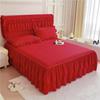 1PCs Thickened Lace Bed Skirt Four Seasons Single Piece Headcover Anti Slip and Dust Proof Bed Covers Bedding Supplies