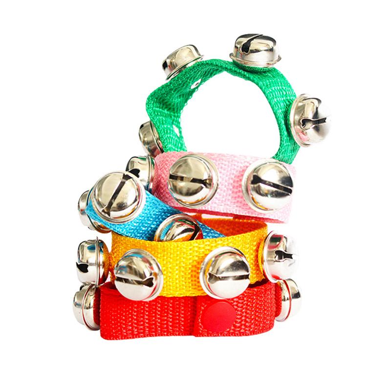 1 Pereche Clopoței de Încheietură Copii Clopoței Agită Zornăitori Jucărie Percuție Jucării Educaționale Purtabile Nu se Deformează Ușor Clopoțel Orff