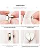 Heart-Shaped Magnetic Curtain Buckle - Strong Metal Closure for Light Leak Prevention