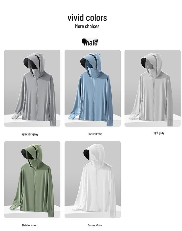 Ice Silk UPF50+ Summer UV Protection Jacket for Men & Women