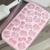 Kitten Kt Press Ice Cube Mold - Cute Cartoon Silicone Ice Tray, Household Ice Making And Storage Box