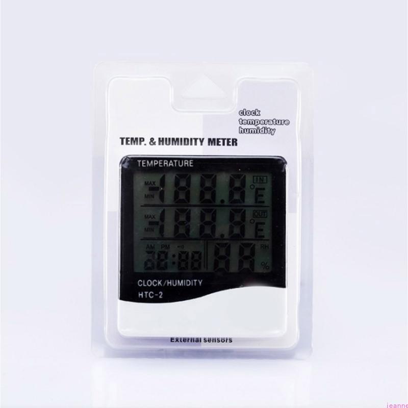 Indoor Outdoor Thermometers With Temperature Monitoring For Home Office Aquarium And Reptiles Enclosures Clear Display Durable A