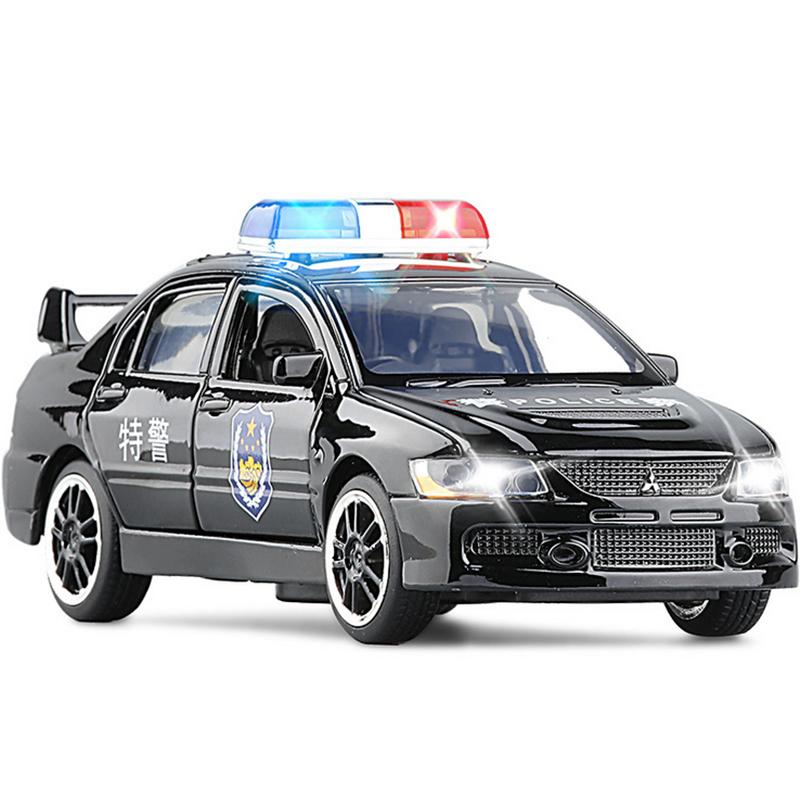 Cwlsev1 1:32 Mitsubishis Lancer Evo X 10 Alloy Car Model Diecast Metal Toy Vehicle Car Model Simulation Sound Light Collection Kids Gift