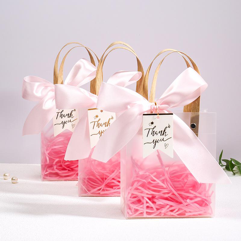 High-End Transparent PVC Gift Bags for Birthdays & School Events