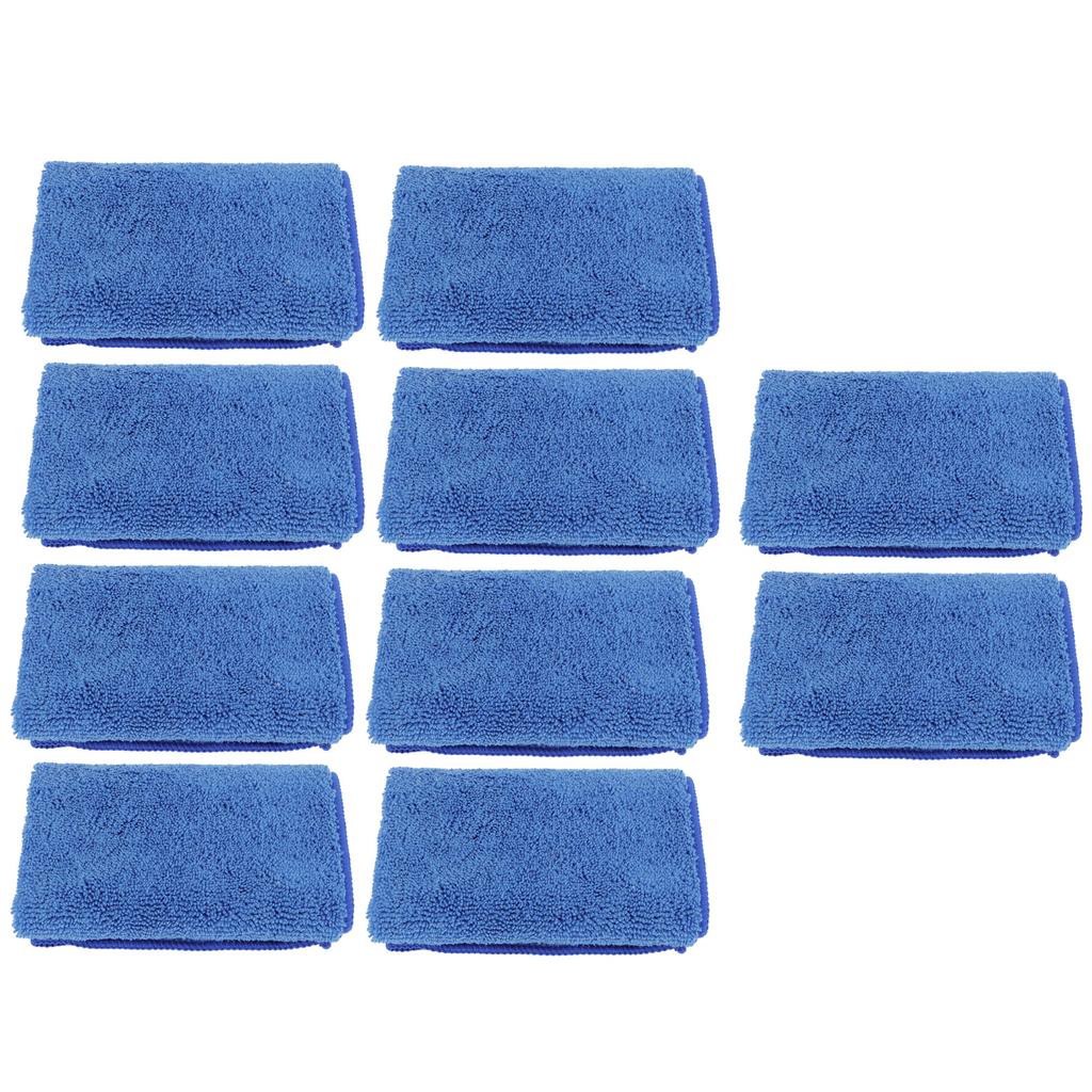 10 Stück 30x30cm Blaues Quadratisches Handtuch Saugfähiges Handtuch für Zuhause Badezimmer Sport