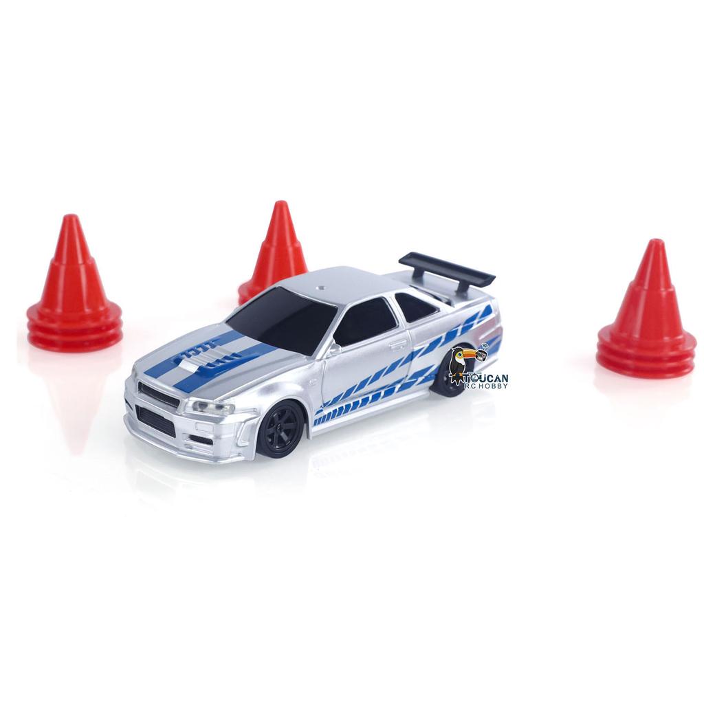 2.4G 1/43 RC Racing Car Radio Controlled High Speed Drift Car Vehicle 4WD RTR Mini Car Toy Battery Lights Gyroscope Gift