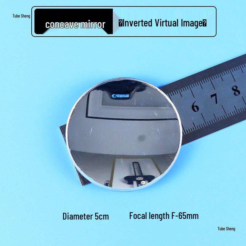 Physical Optics Set: Triangular Prism, Convex/Concave Lenses & Mirrors, Magnifying & Reducing Glasses