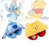 Soft Polyester Fiber Car Neck Pillow Travel Hooded Neck Cushion Cute U-shaped Plush Toy For Adults Yellow Winnie The Pooh Blue Stitch